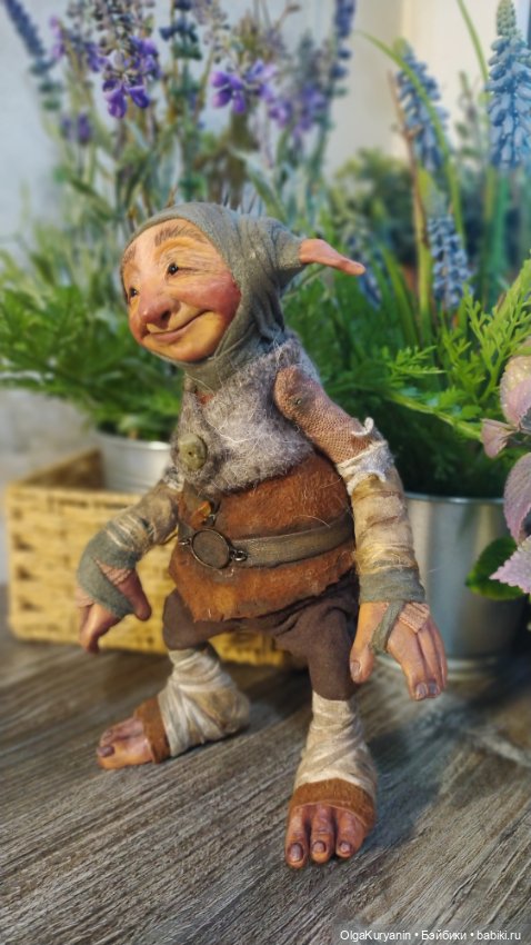 Тролль Грюк Вудитроп — Лепка авторских кукол: полимерная глина (фото 3)