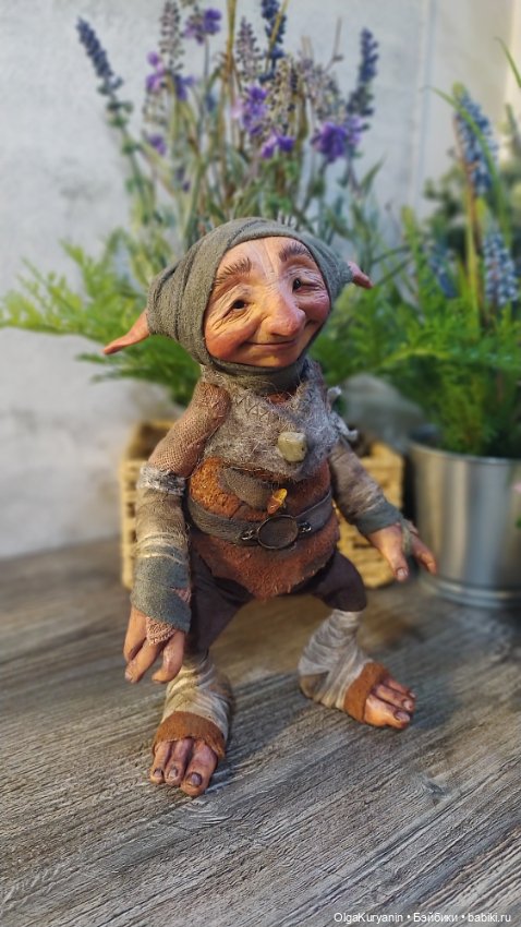 Тролль Грюк Вудитроп — Лепка авторских кукол: полимерная глина (фото 5)