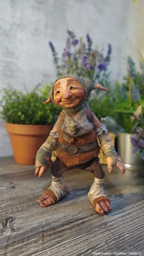 Тролль Грюк Вудитроп — Лепка авторских кукол: полимерная глина (фото 7)