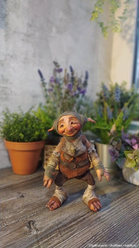Тролль Грюк Вудитроп — Лепка авторских кукол: полимерная глина (фото 6)
