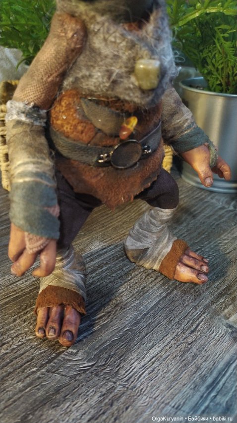 Тролль Грюк Вудитроп — Лепка авторских кукол: полимерная глина (фото 9)