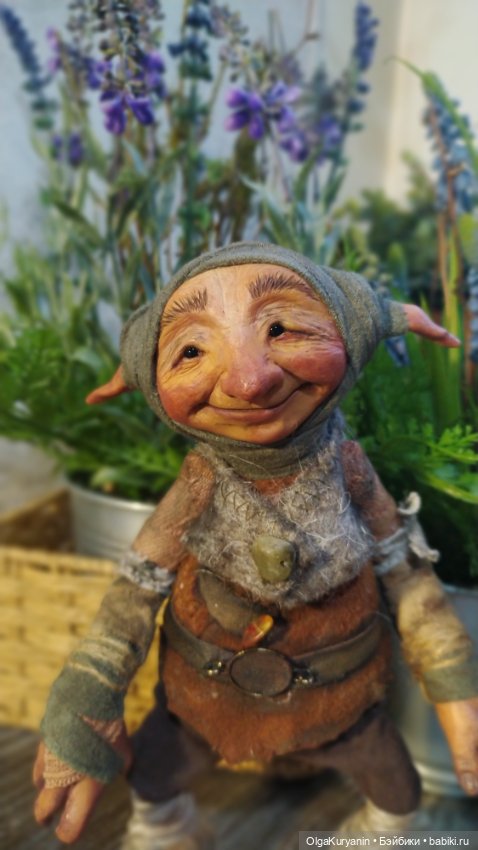 Тролль Грюк Вудитроп — Лепка авторских кукол: полимерная глина