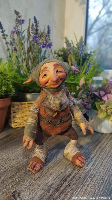 Тролль Грюк Вудитроп — Лепка авторских кукол: полимерная глина (фото 8)