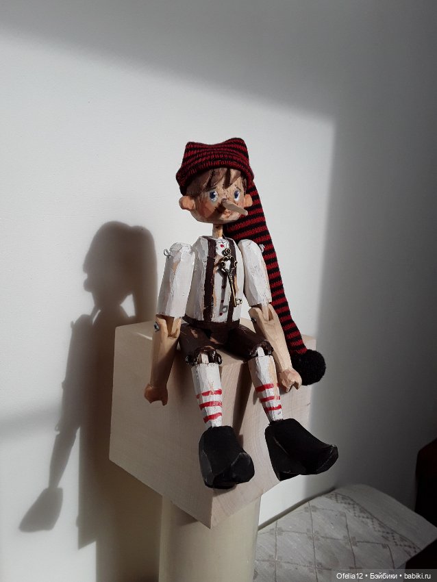 Деревянный Буратино — Авторские куклы из дерева (фото 3)