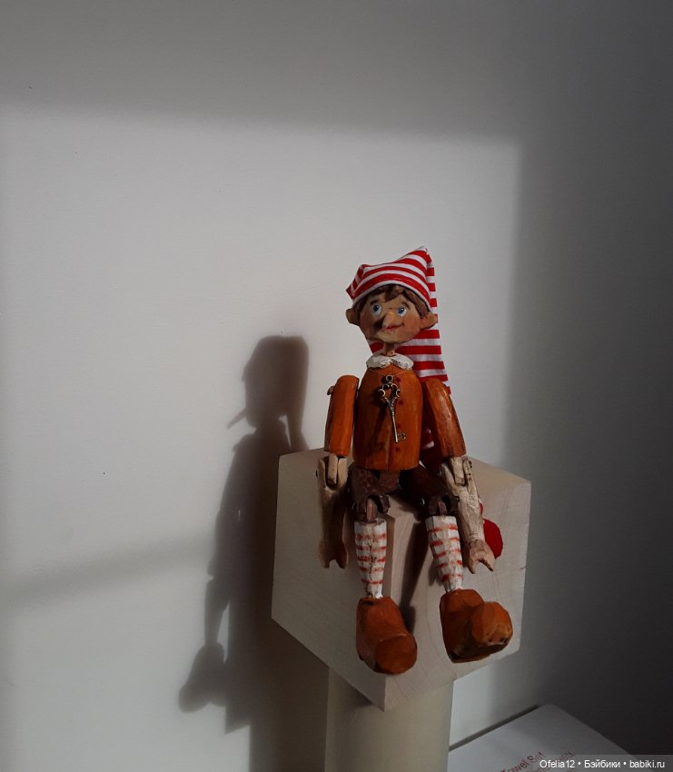 Деревянный Буратино — Авторские куклы из дерева (фото 10)