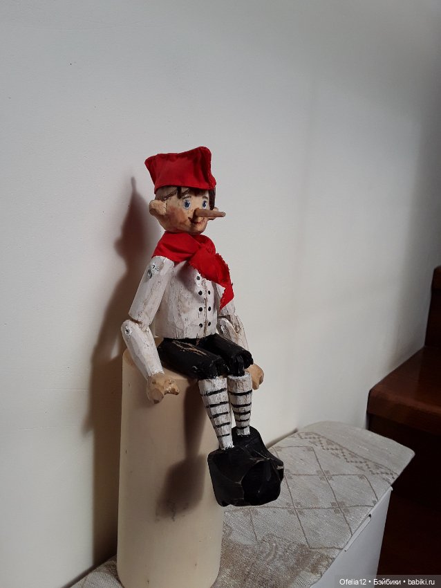 Деревянный Буратино — Авторские куклы из дерева (фото 2)