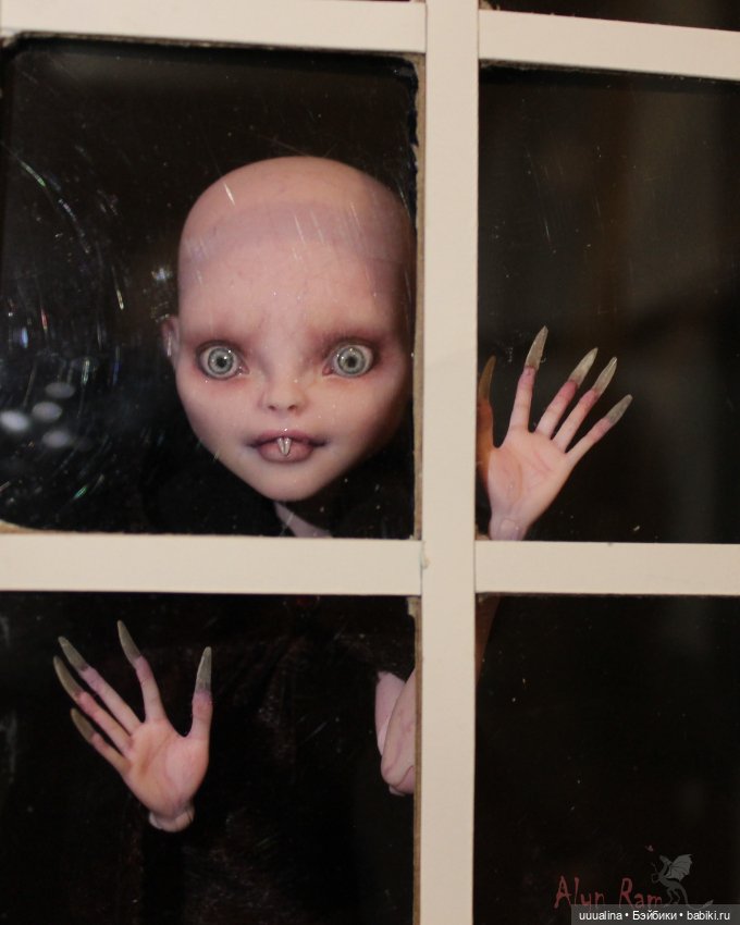 ООАК моего авторства Девочка-Носферату ч.1 (фото не для пугливых )) (фото 2)