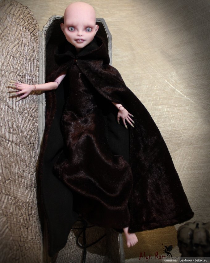 ООАК моего авторства Девочка-Носферату ч.1 (фото не для пугливых )) (фото 10)