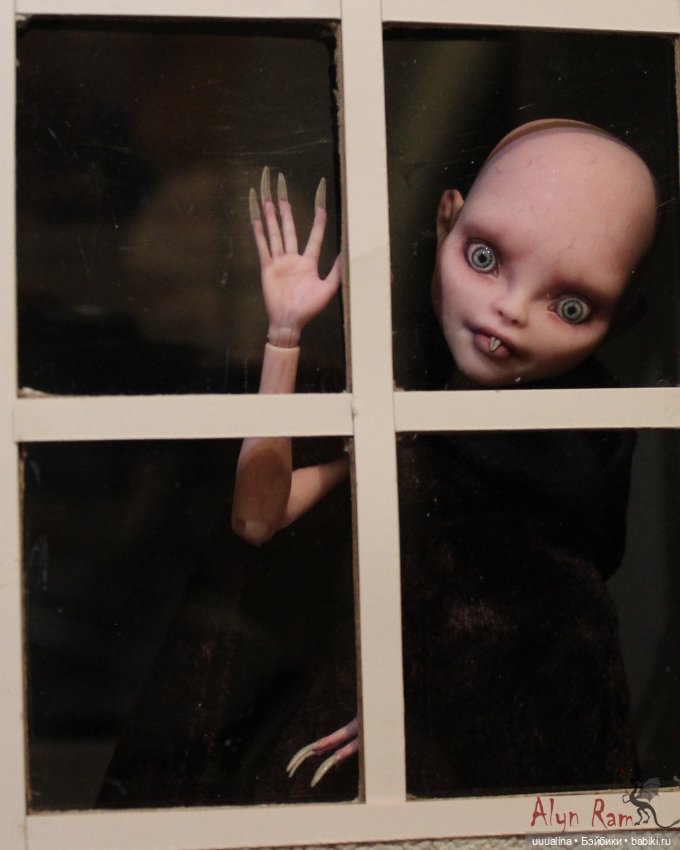 ООАК моего авторства Девочка-Носферату ч.1 (фото не для пугливых )) (фото 4)