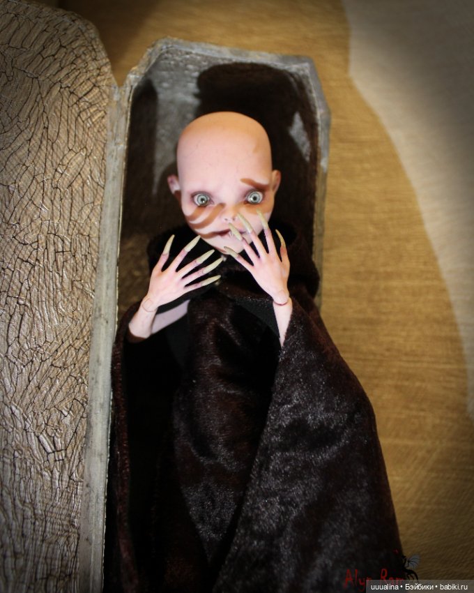 ООАК моего авторства Девочка-Носферату ч.1 (фото не для пугливых )) (фото 9)