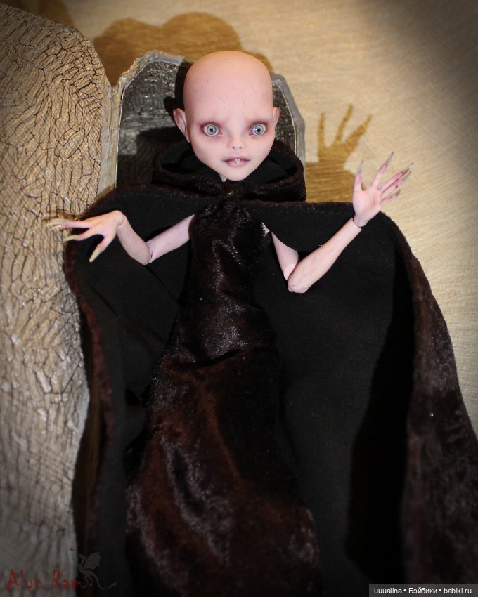 ООАК моего авторства Девочка-Носферату ч.1 (фото не для пугливых ))