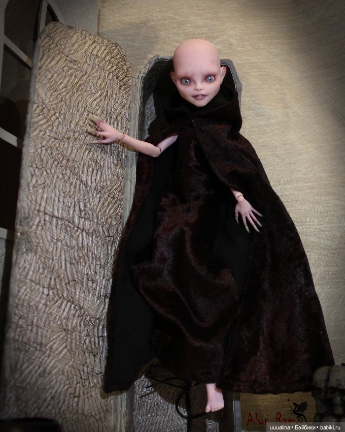 ООАК моего авторства Девочка-Носферату ч.1 (фото не для пугливых ))