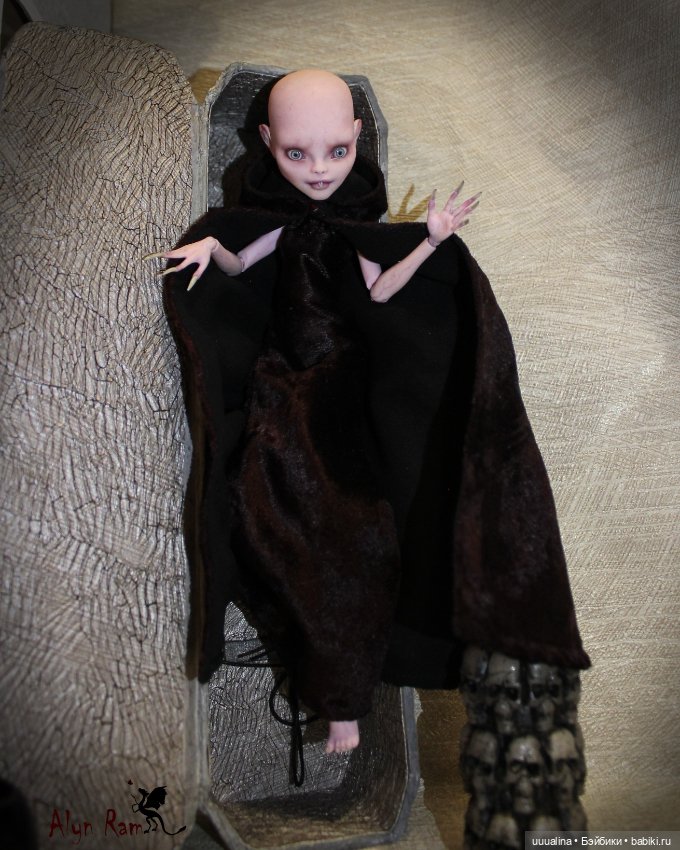 ООАК моего авторства Девочка-Носферату ч.1 (фото не для пугливых ))