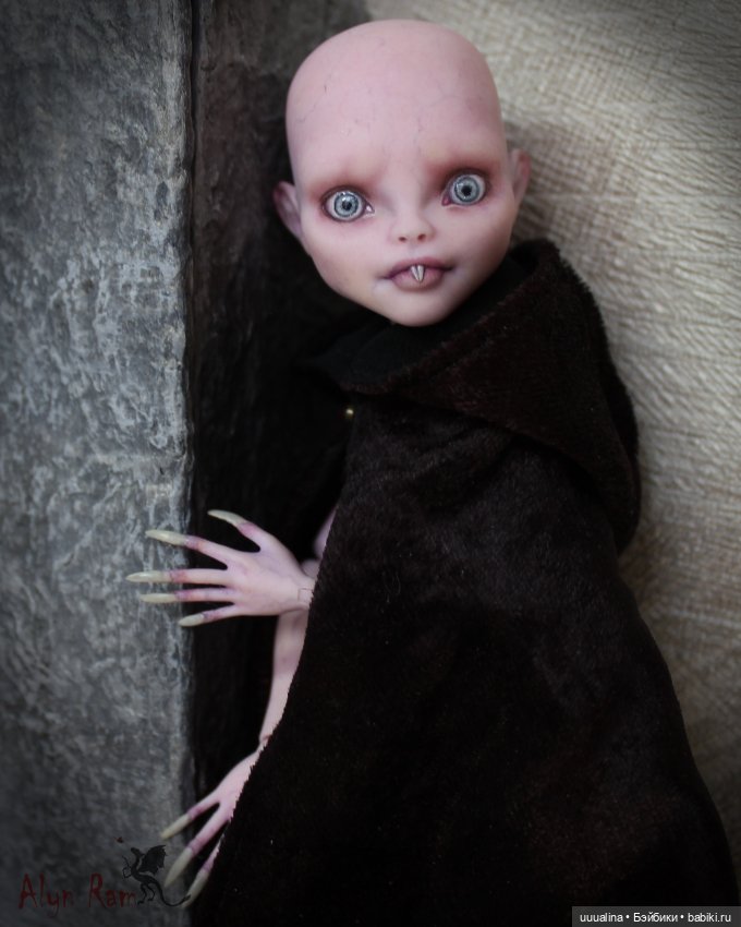 ООАК моего авторства Девочка-Носферату ч.1 (фото не для пугливых ))