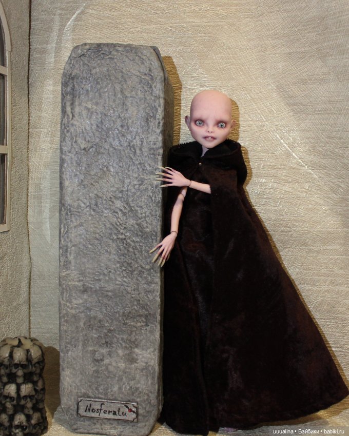 ООАК моего авторства Девочка-Носферату ч.1 (фото не для пугливых ))