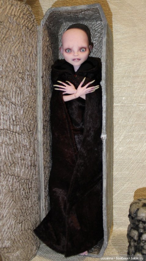 ООАК моего авторства Девочка-Носферату ч.1 (фото не для пугливых )) (фото 8)