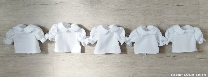 Пять белых кофточек — Одежда и обувь для кукол своими руками: фото (фото 3)