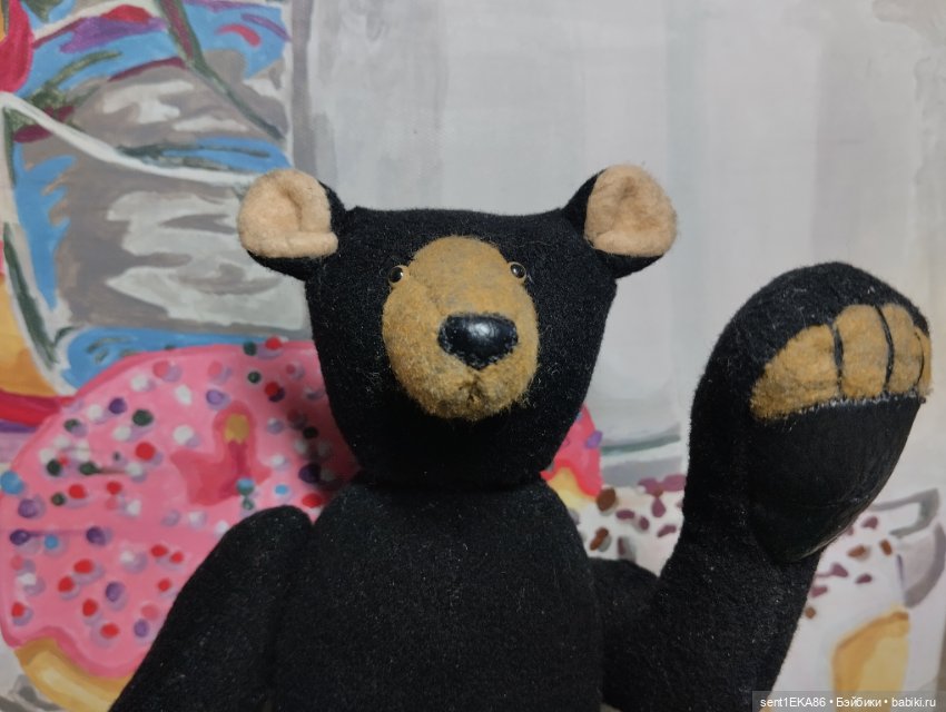 Как вам новый мишка — Авторские игрушки из разных материалов: синельная проволока (фото 10)