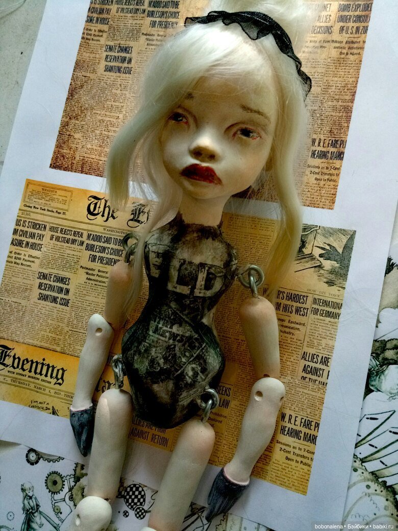 Март. Пока не получилось — Лепка авторских кукол: полимерная глина (фото 4)
