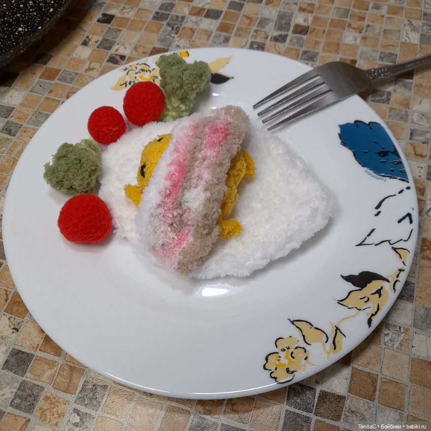Побег со сковородки, или мой сбежавший завтрак.(амигуруми qudetama) (фото 7)