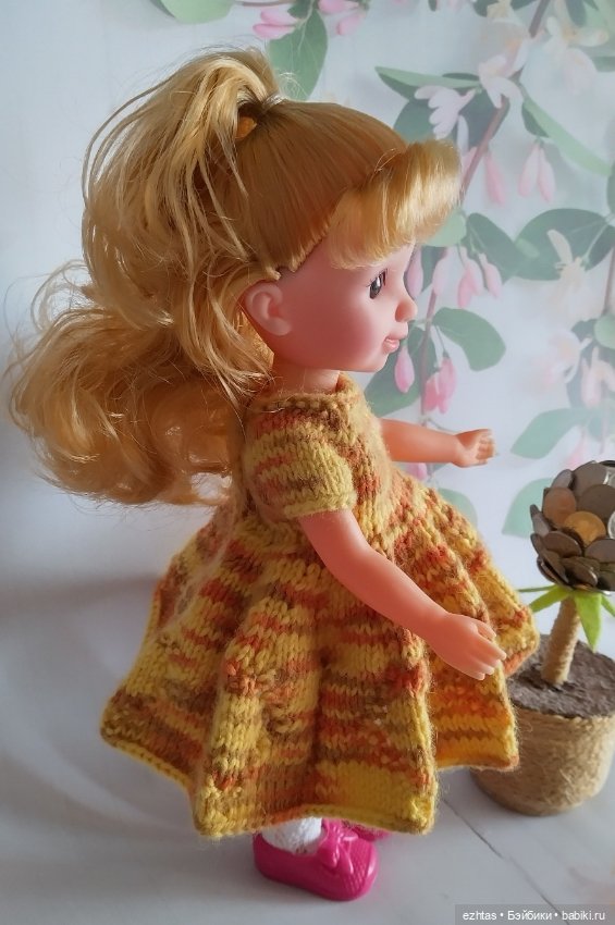 Новое меланжевое платье — Одежда и обувь для кукол своими руками: фото (фото 8)