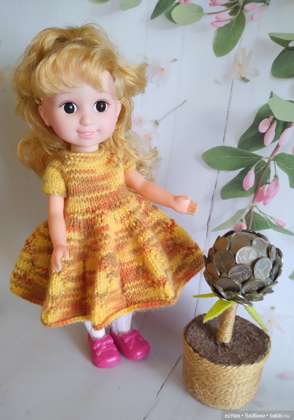 Новое меланжевое платье — Одежда и обувь для кукол своими руками: фото (фото 9)