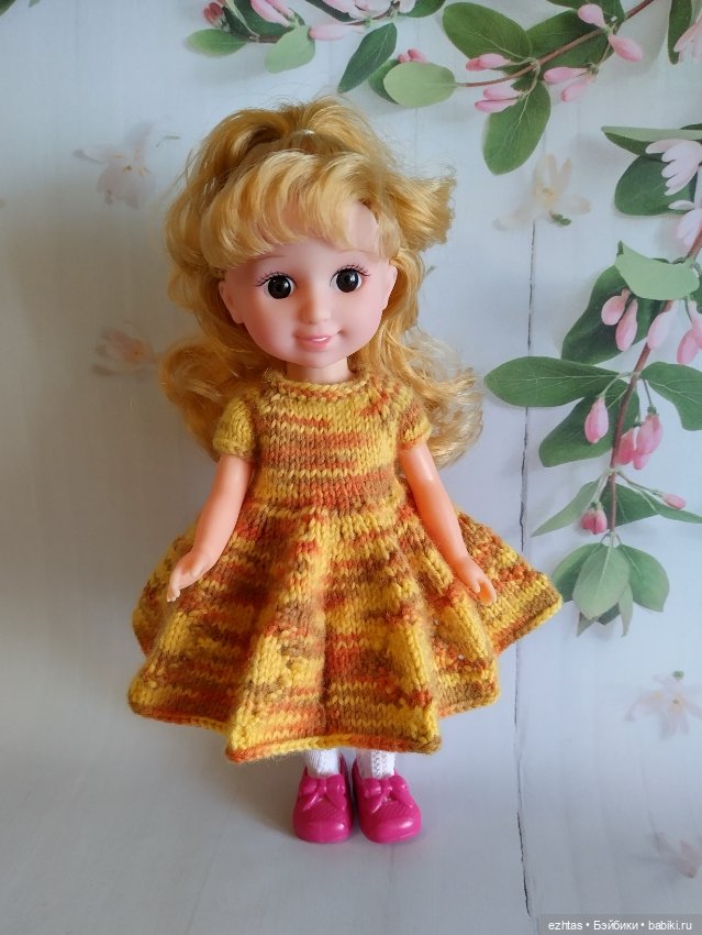 Новое меланжевое платье — Одежда и обувь для кукол своими руками: фото