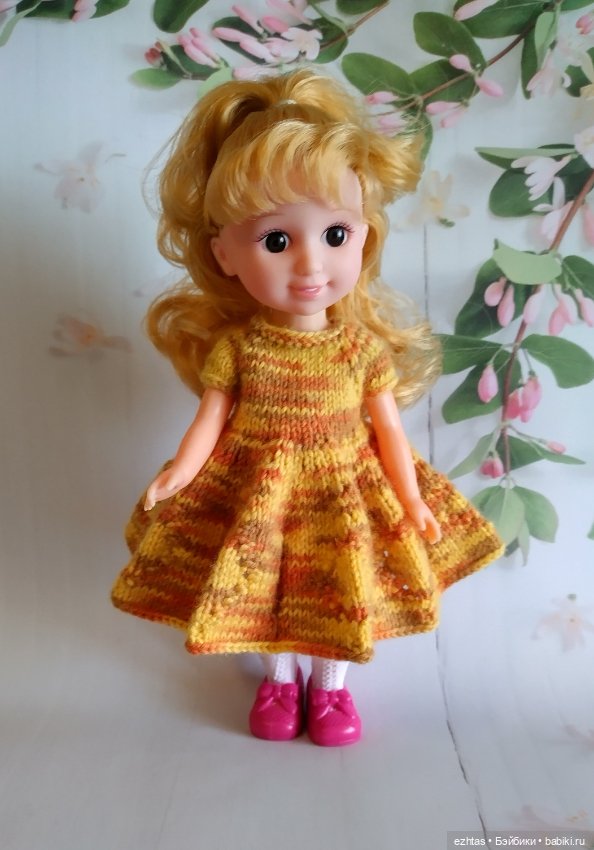 Новое меланжевое платье — Одежда и обувь для кукол своими руками: фото (фото 6)