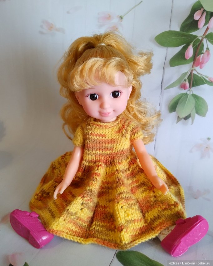 Новое меланжевое платье — Одежда и обувь для кукол своими руками: фото (фото 2)
