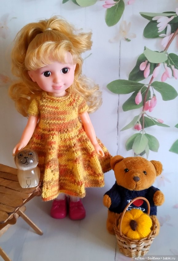 Новое меланжевое платье — Одежда и обувь для кукол своими руками: фото (фото 4)