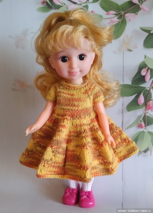 Новое меланжевое платье — Одежда и обувь для кукол своими руками: фото