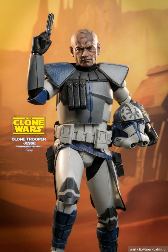 Релиз фигурки клона-штурмовика Джесси от Hot Toys по мотивам анимационного сериала «Звездные войны: Войны клонов» (фото 9)