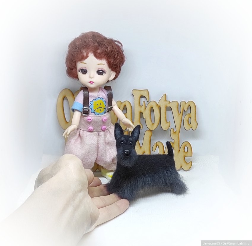 Ещё один скотч терьер — Валяные игрушки из шерсти: сухое валяние (фото 10)