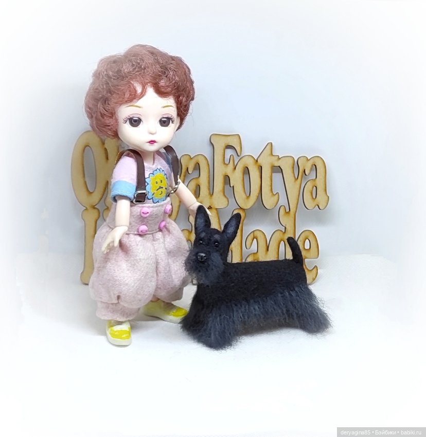Ещё один скотч терьер — Валяные игрушки из шерсти: сухое валяние (фото 7)
