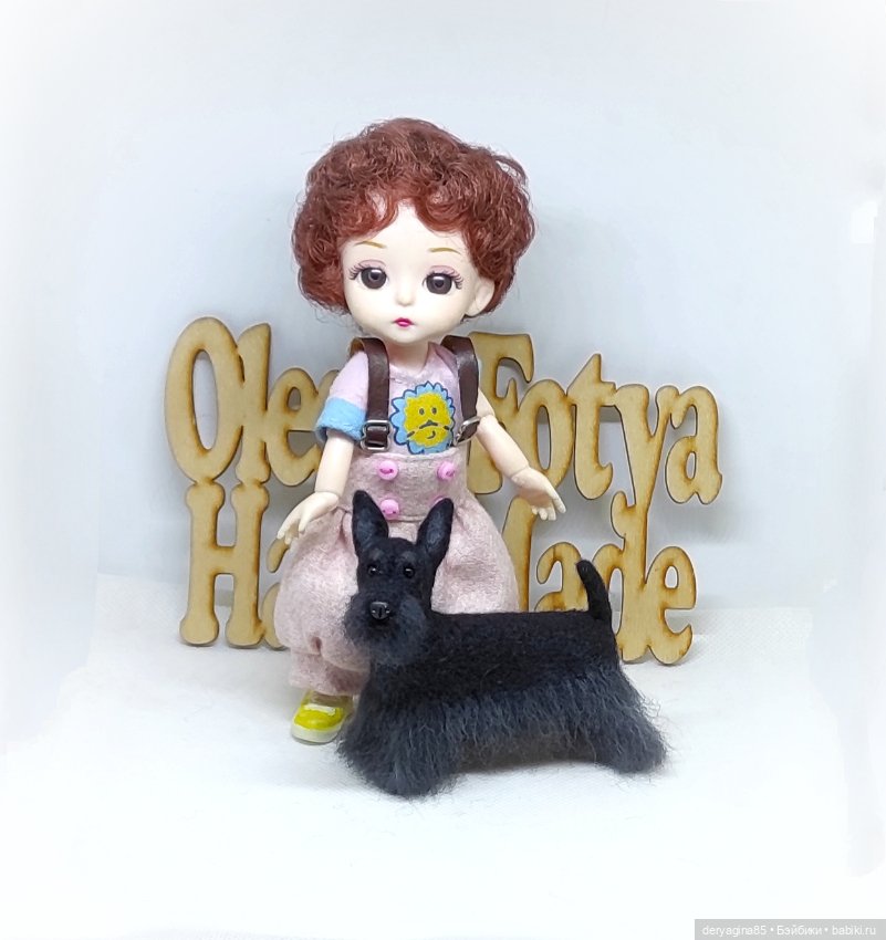 Ещё один скотч терьер — Валяные игрушки из шерсти: сухое валяние (фото 8)