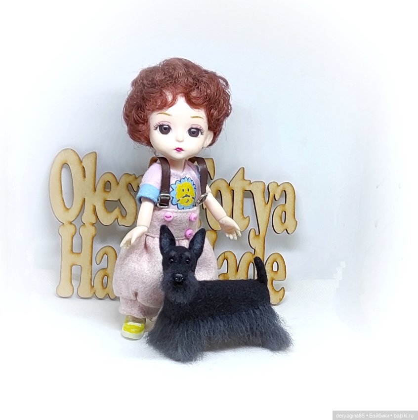 Ещё один скотч терьер — Валяные игрушки из шерсти: сухое валяние (фото 9)