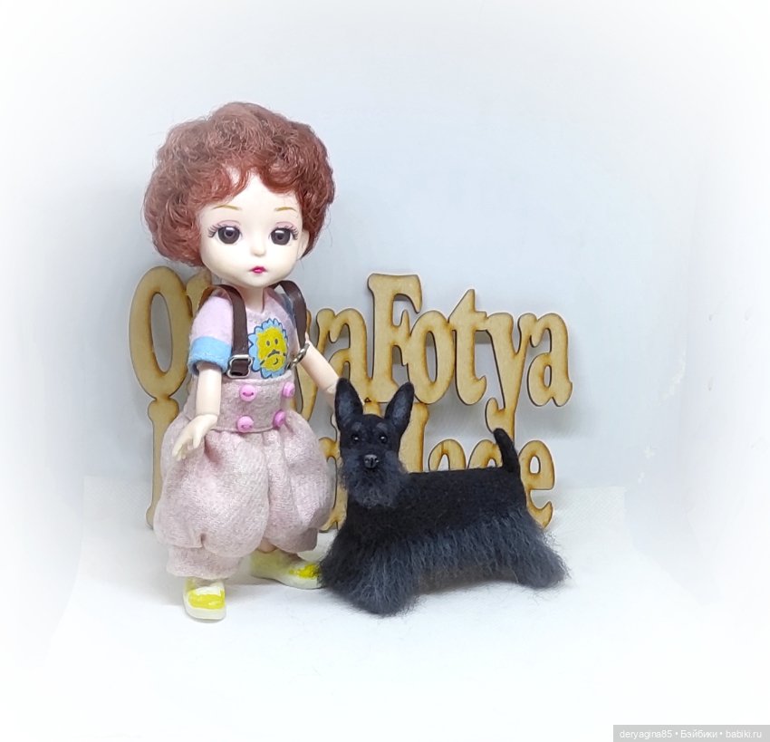 Ещё один скотч терьер — Валяные игрушки из шерсти: сухое валяние (фото 6)