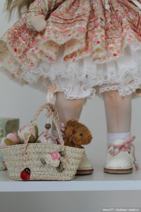 Душечка , интерьерная текстильная кукла (фото 7)