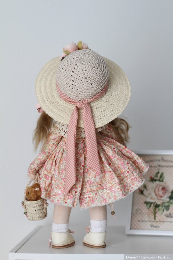 Душечка , интерьерная текстильная кукла (фото 6)