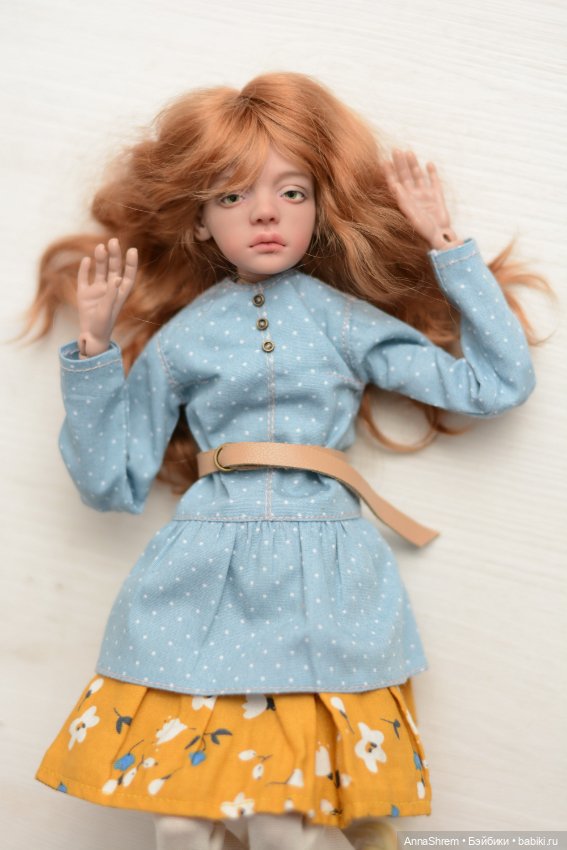 Ptichka Lora один день из жизни авторской куклы у коллекционера (фото 4)