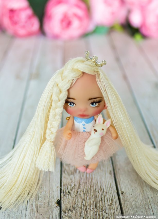 Нежная кнопочка Алекса — Авторские миниатюрные куклы: лепка (фото 5)