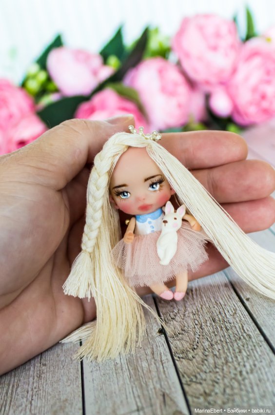 Нежная кнопочка Алекса — Авторские миниатюрные куклы: лепка (фото 8)