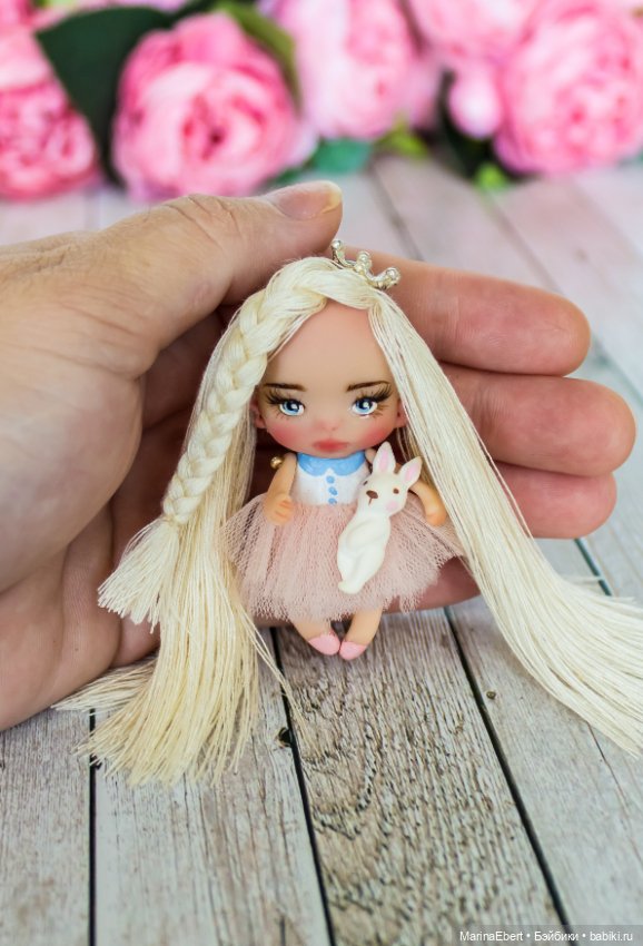 Нежная кнопочка Алекса — Авторские миниатюрные куклы: лепка (фото 7)