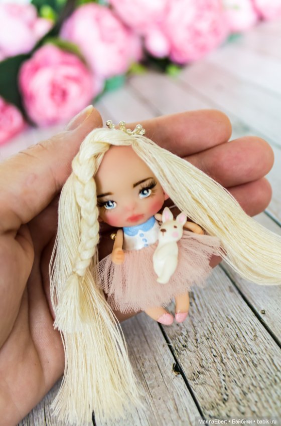 Нежная кнопочка Алекса — Авторские миниатюрные куклы: лепка