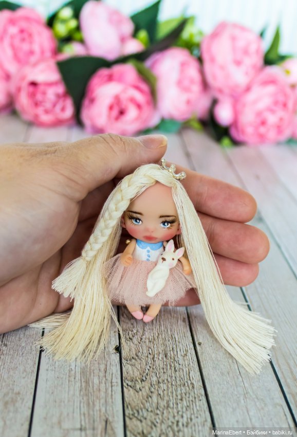 Нежная кнопочка Алекса — Авторские миниатюрные куклы: лепка (фото 6)