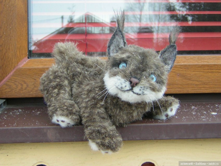 Реалистичная мягкая игрушка Рысенок (фото 6)