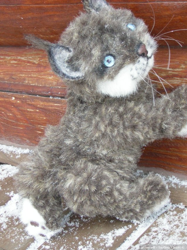 Реалистичная мягкая игрушка Рысенок (фото 3)