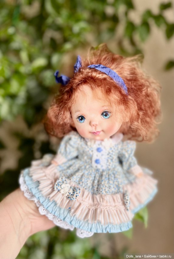 Интерьерная текстильная кукла (фото 4)