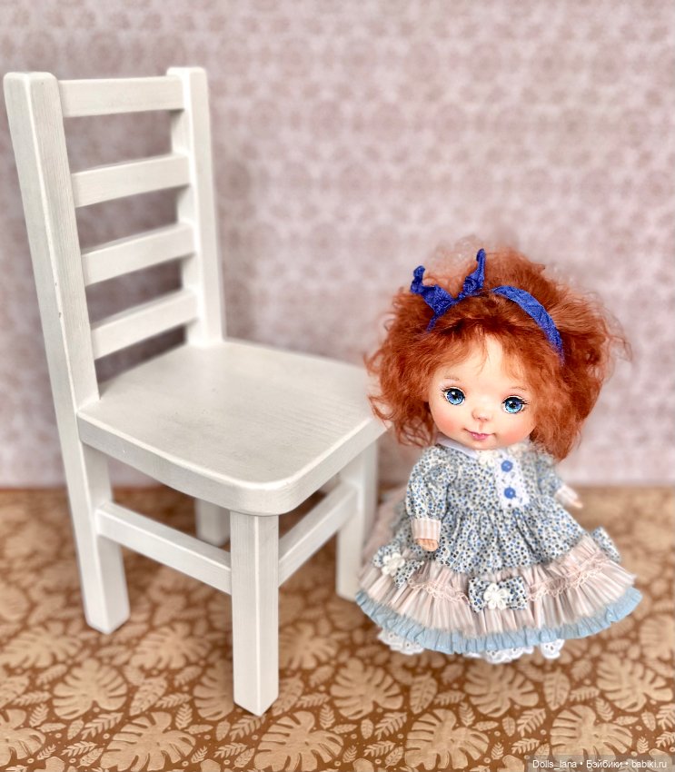 Интерьерная текстильная кукла (фото 5)