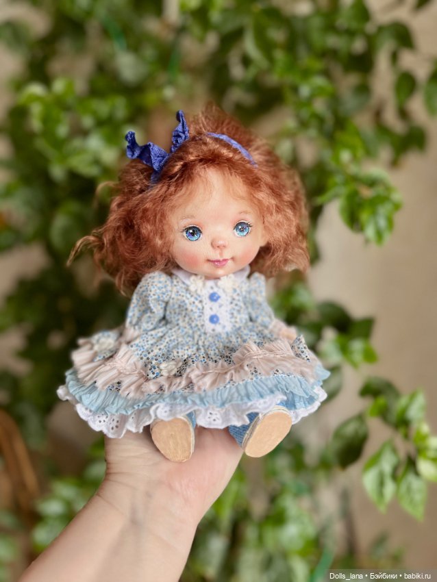 Интерьерная текстильная кукла (фото 3)